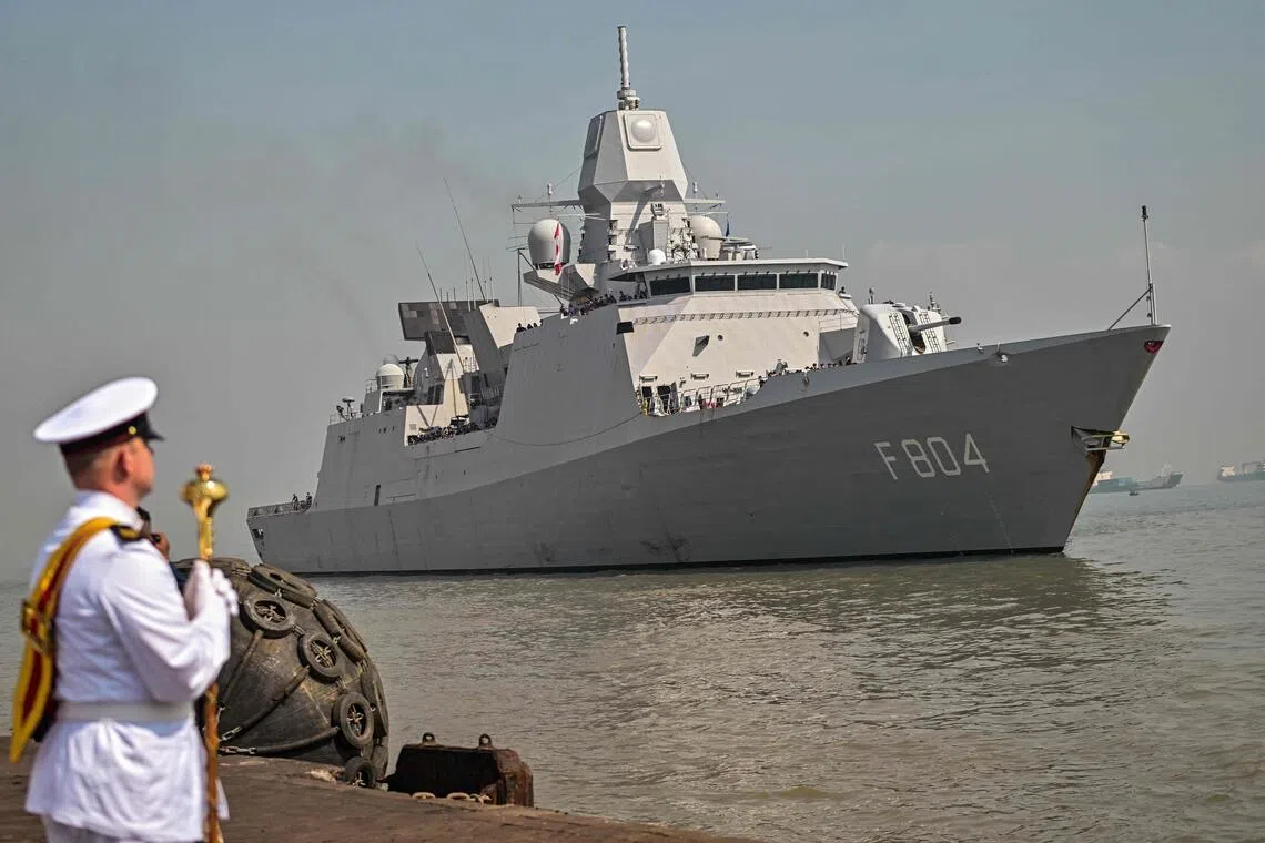 The Dutch Navy frigate HNLMS De Ruyter visiting Indonesia in May 2026.