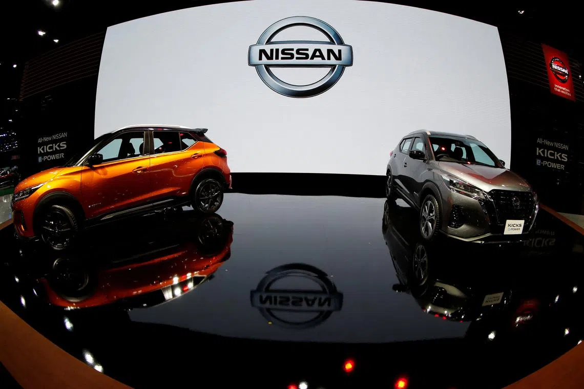 FILE PHOTO: Nissan Kicks e-Power vehicles are seen during the media day of the 41st Bangkok International Motor Show after the Thai government eased measures to prevent the spread of the coronavirus disease (COVID-19) in Bangkok, Thailand July 14, 2020. REUTERS/Jorge Silva/File Photo