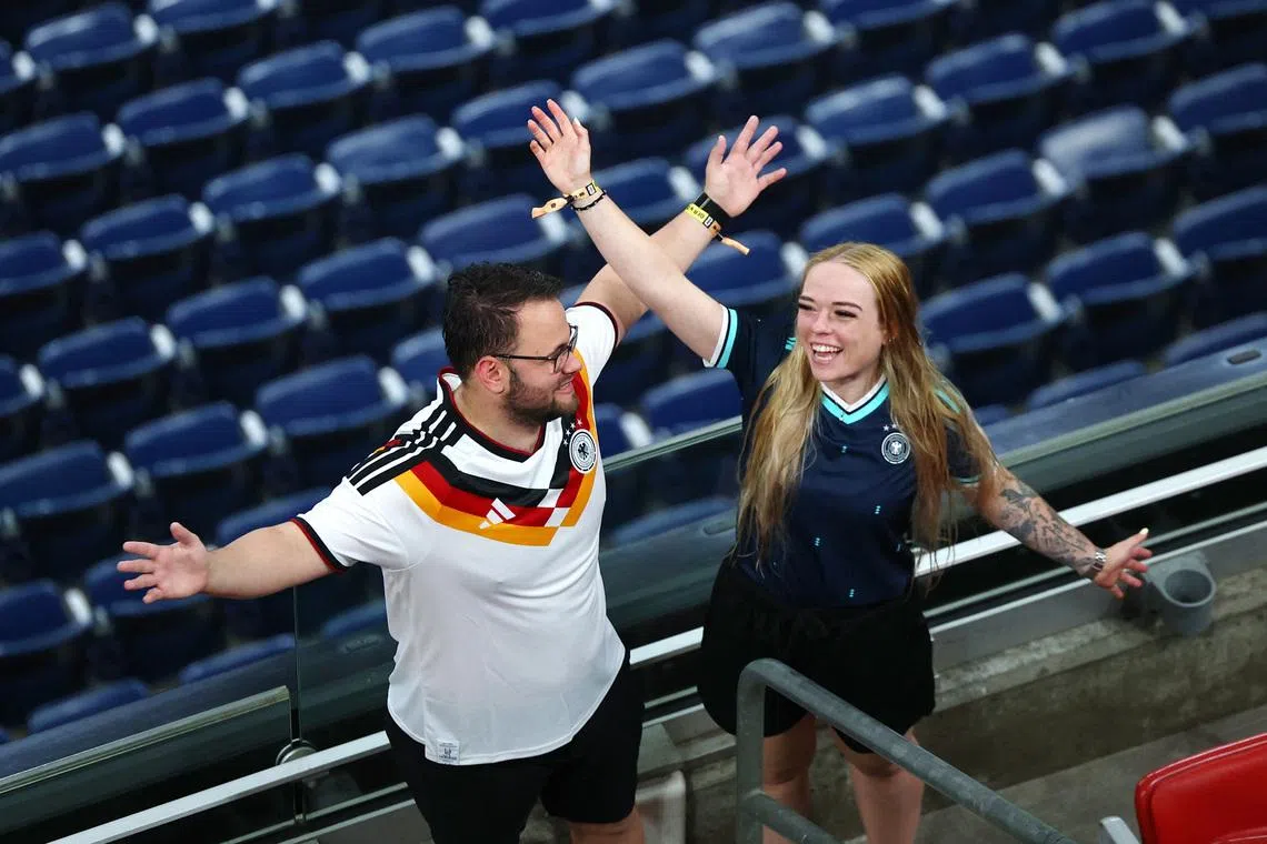 Soccer Football - FIFA World Cup 2026 - Group E - Germany v Curacao - Houston Stadium, Houston, Texas, U.S. - June 14, 2026 Germany fans inside the stadium before the match REUTERS/Pedro Nunes