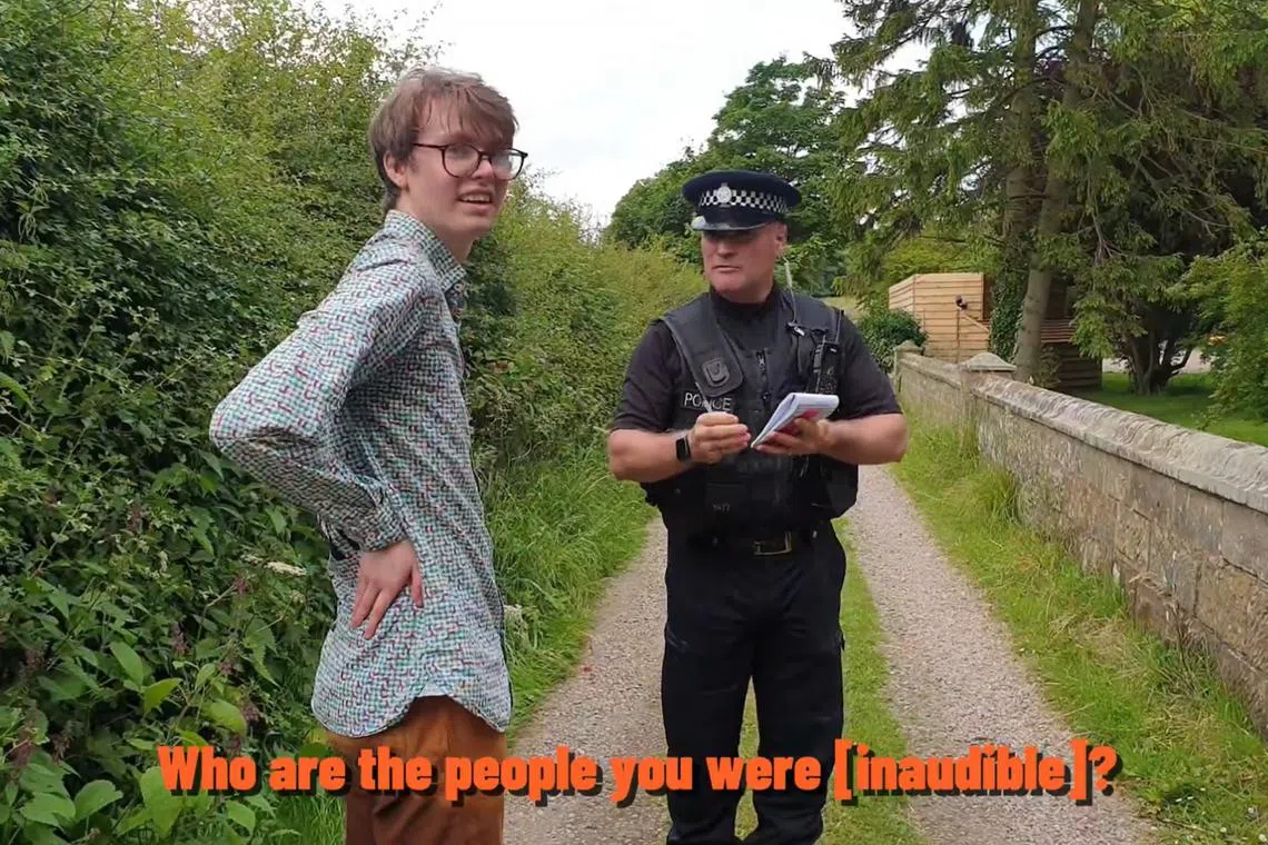 Campaign group Youth Demand posted videos on X of a man entering a lake on the property and defecating in what he said was an act of protest against Mr Sunak's government.