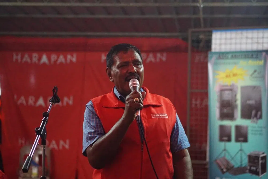 Mr M Karupaiya was seeking a second term as an MP, having won the Padang Serai seat in Kedah at the last election.