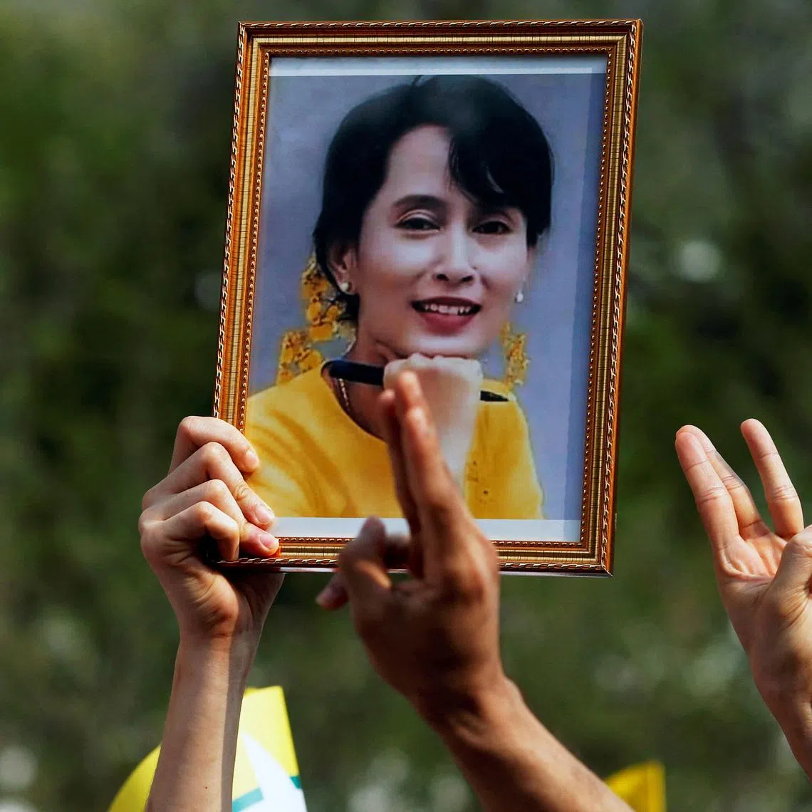 Ms Suu Kyi was held under house arrest for a total of 15 years under a previous junta at her family residence on Yangon's Inya Lake.
