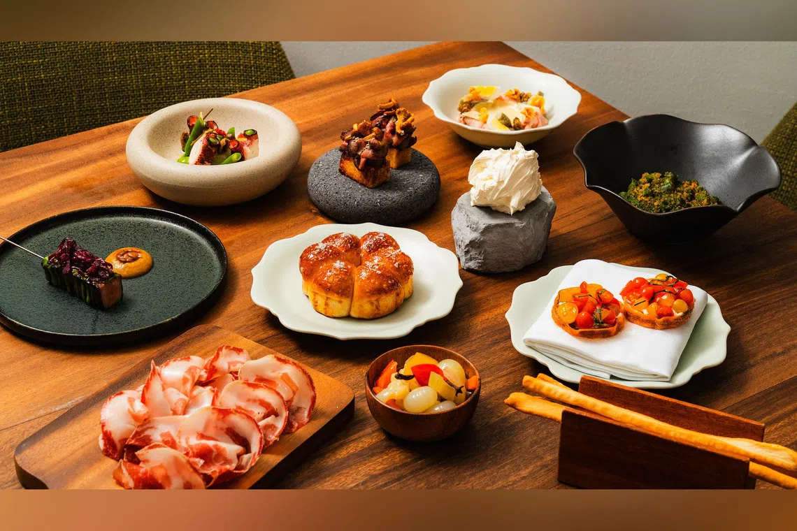 Dishes from Assaggi.