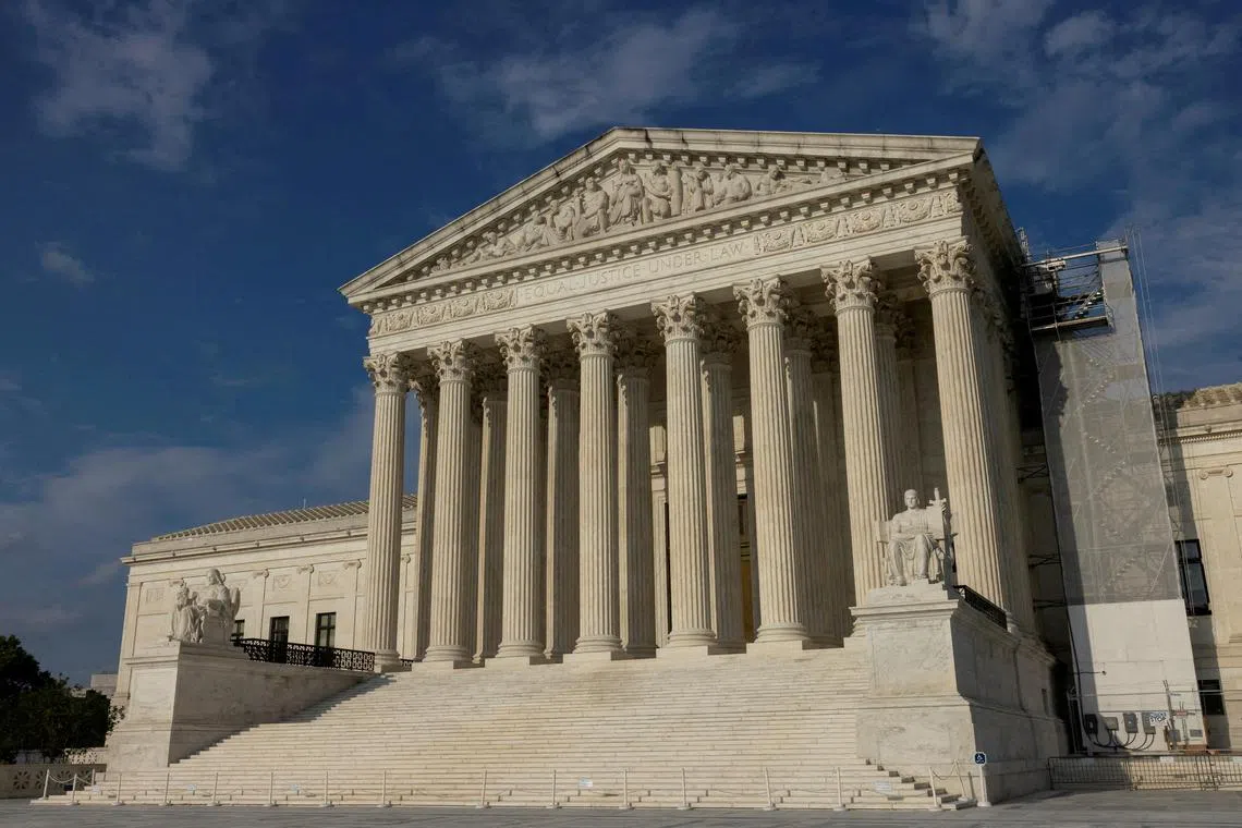 FILE PHOTO: A view of the U.S. Supreme Court in Washington, U.S. June 29, 2024. REUTERS/Kevin Mohatt/File Photo