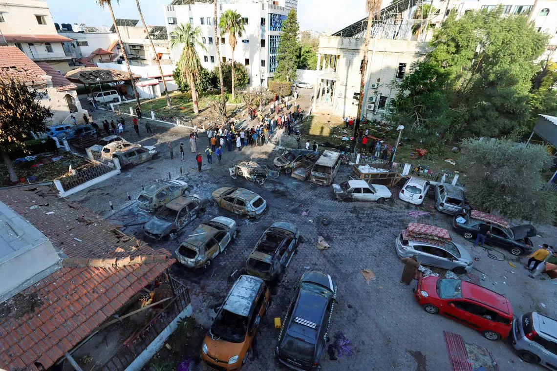 Several hundred people were killed in a strike on Gaza's Al Ahli Arab Hospital.