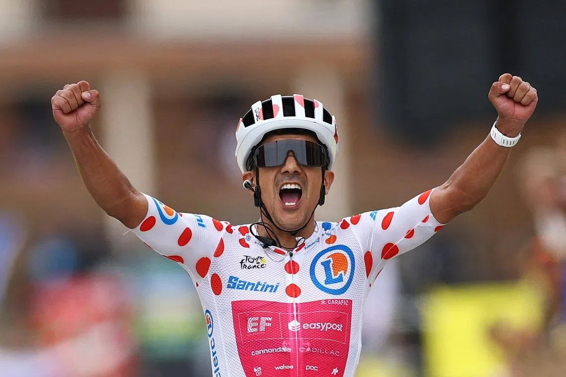 Ecuador’s Richard Carapaz wins 20th stage of Tour de France
