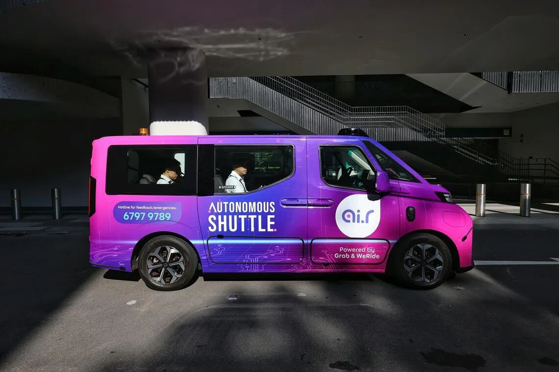 Grab is operating the public autonomous shuttle rides in partnership with Guangzhou-based AV company WeRide.