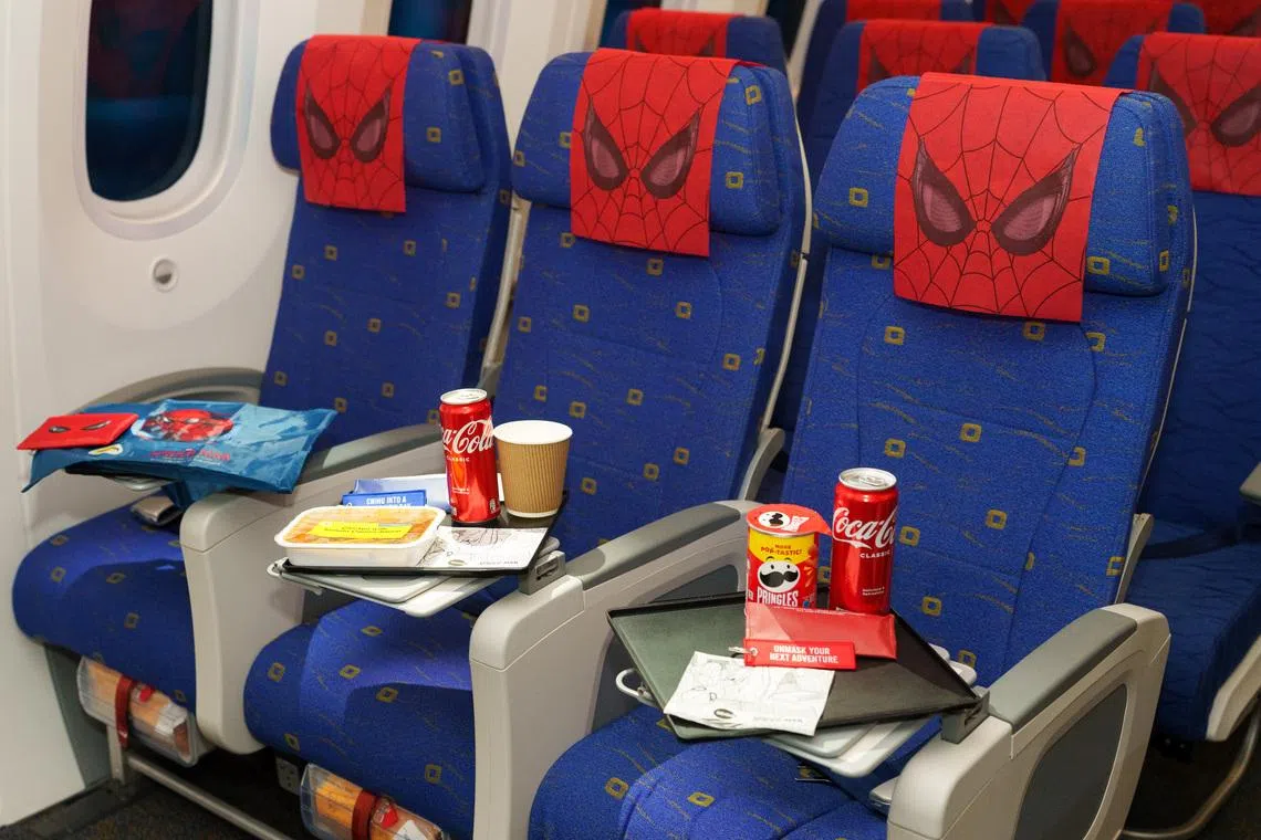 Passengers can also receive exclusive Spider-Man: Brand New Day merchandise, subject to terms and conditions.