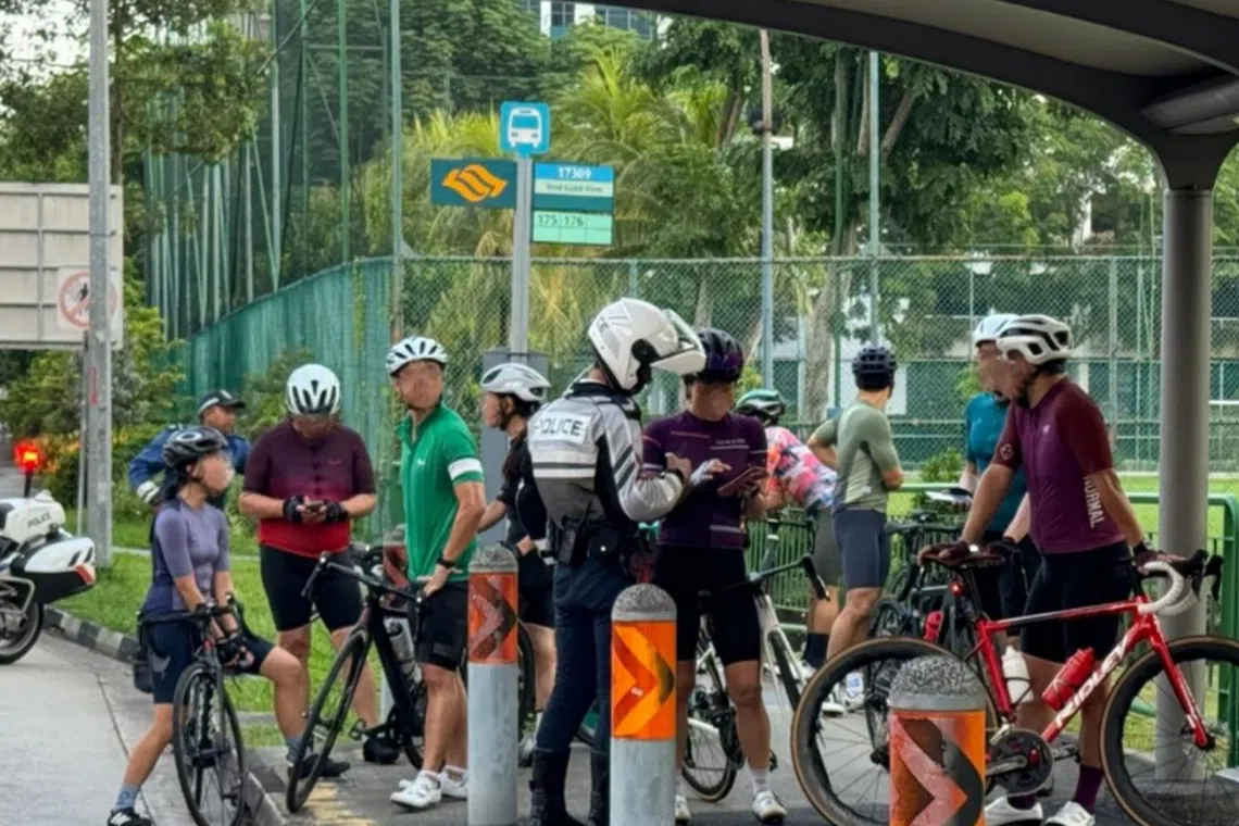 A total of 37 cyclists were fined for flouting the rule on cycling group sizes on the road on Sept 28 and Oct 13. 