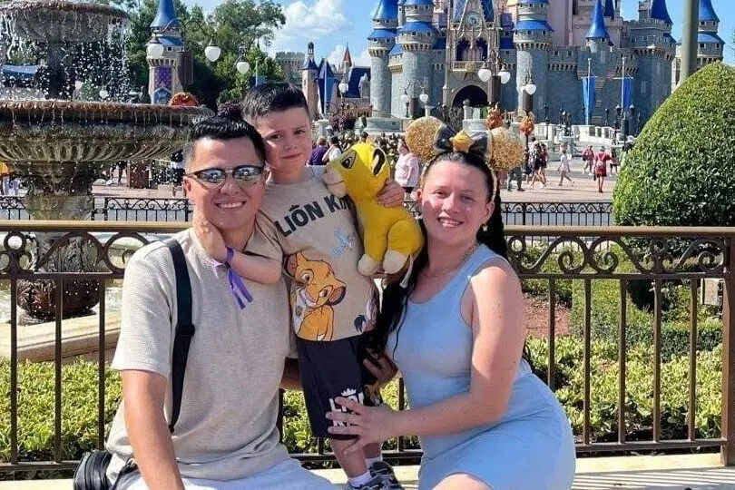 Mother Sara Sanchez, wife of Andres Garcia, was killed, along with the couple’s five-month-old baby, Antonella Garcia. The couple have a six-year-old son, Salvador.