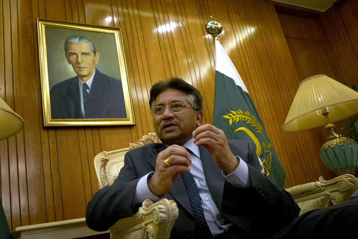 Exiled former Pakistani president Pervez Musharraf died on Sunday aged 79.