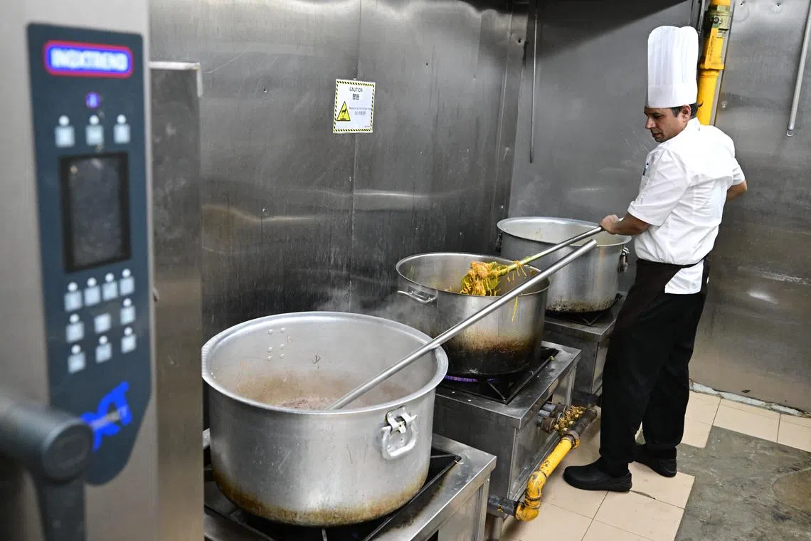Dabba Junction draws inspiration from northern India, rotating between dishes like mutton rogan josh, aloo matar, and kadai paneer.