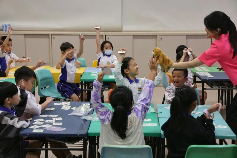 A recent survey showed teachers in Singapore are the third hardest-working in the world. 