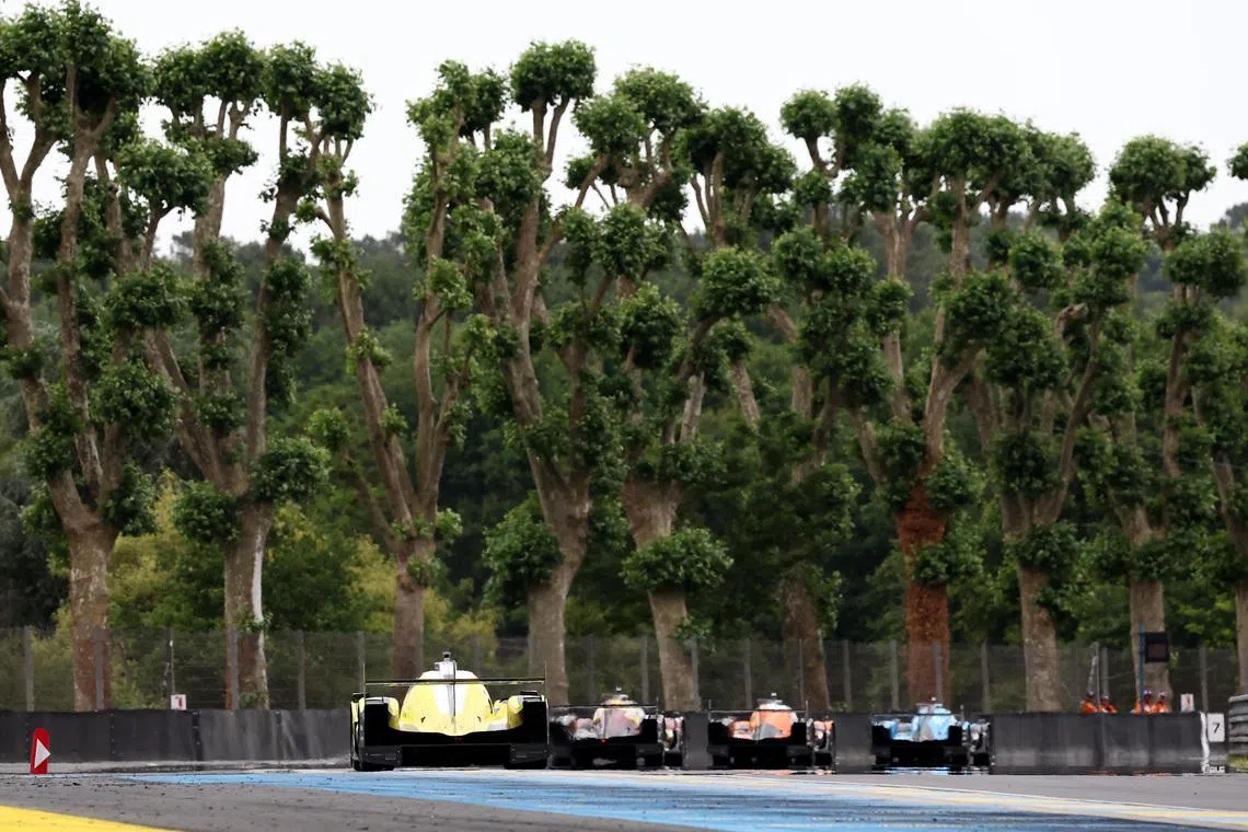 FILE PHOTO: The 24 Hours of Le Mans - Circuit de la Sarthe, Le Mans, France - June 14, 2025 General view during the 24 Hours of Le Mans REUTERS/Stephane Mahe/File Photo