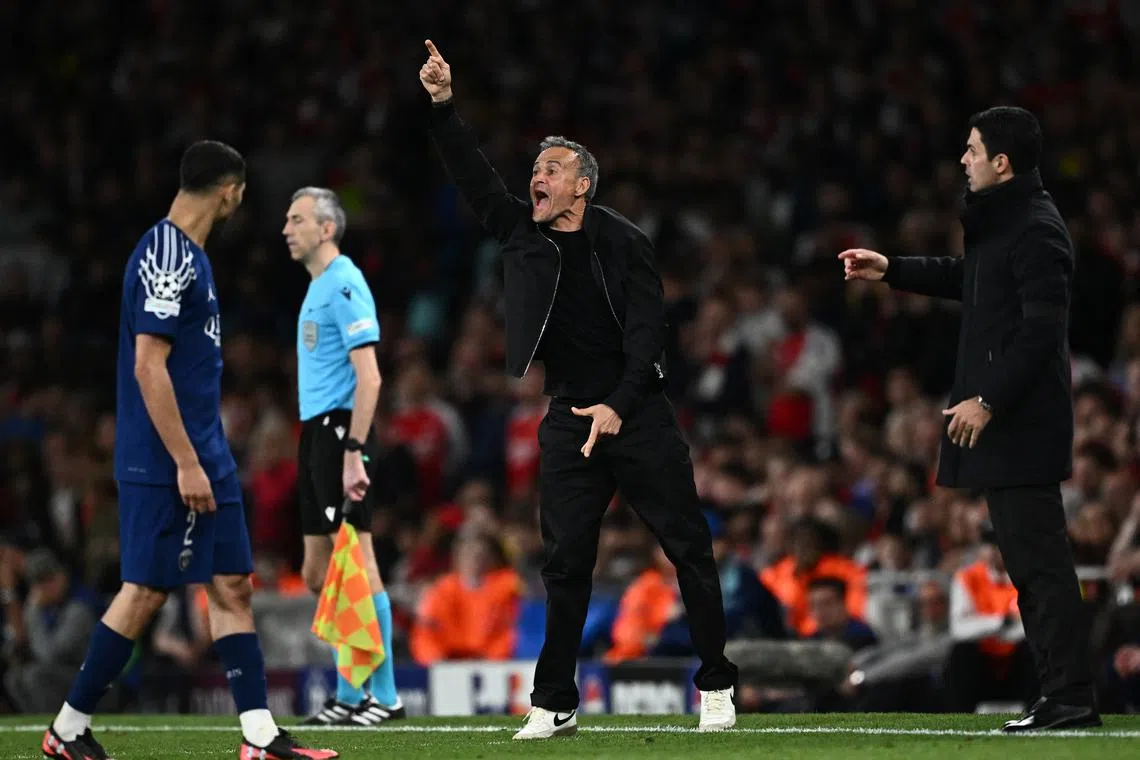 Luis Enrique's PSG swap glamour for graft as final beckons | The Straits Times