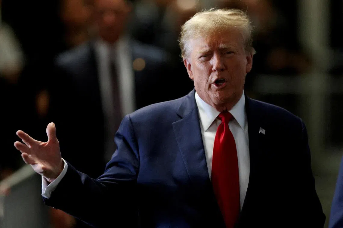 Trump was previously charged with 34 counts of falsifying business records to cover up alleged payment to a porn star before the 2016 election to keep her silent about a sexual encounter she said she had with Trump a decade earlier.