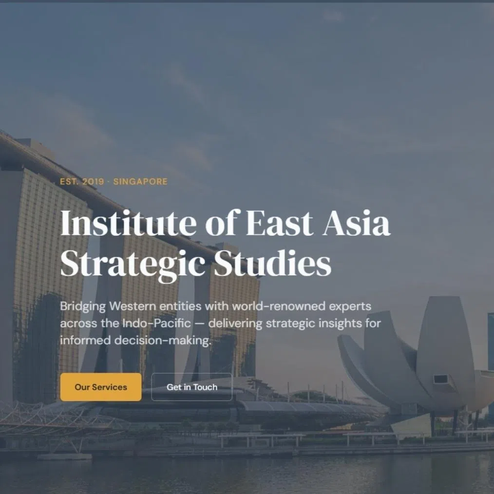 Despite claims that it was set up in 2019, The Straits Times was unable to find any registration records for the Institute of East Asia Strategic Studies.