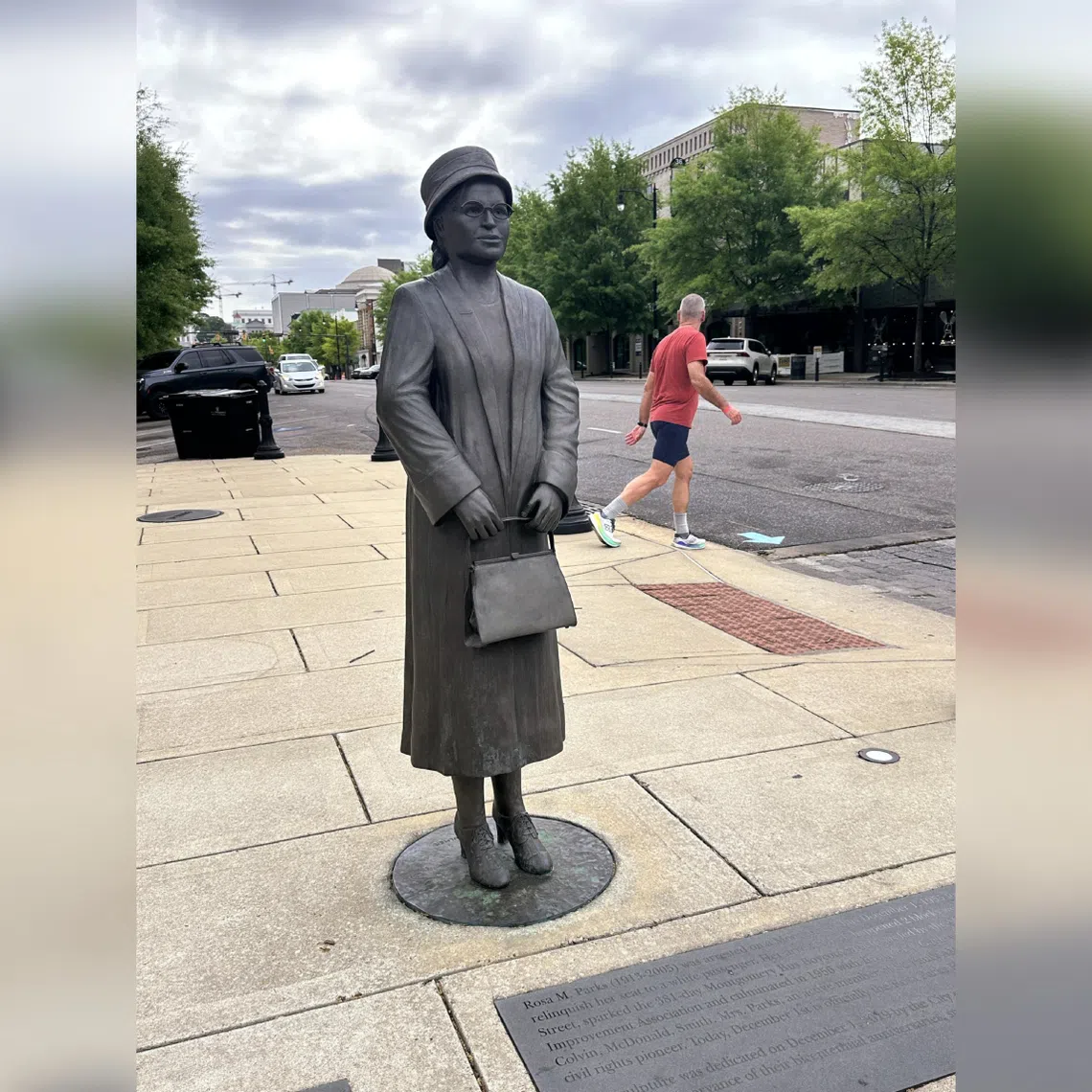 A plaque marks the spot where Rosa Parks boarded a public bus and refused to yield her seat for a white passenger, her rebellion sparking a mass protest that forced authorities to end segregation on the city’s buses in 1956. It also brought to the national stage a dapper 26-year-old pastor of the Dexter Avenue Baptist Church.