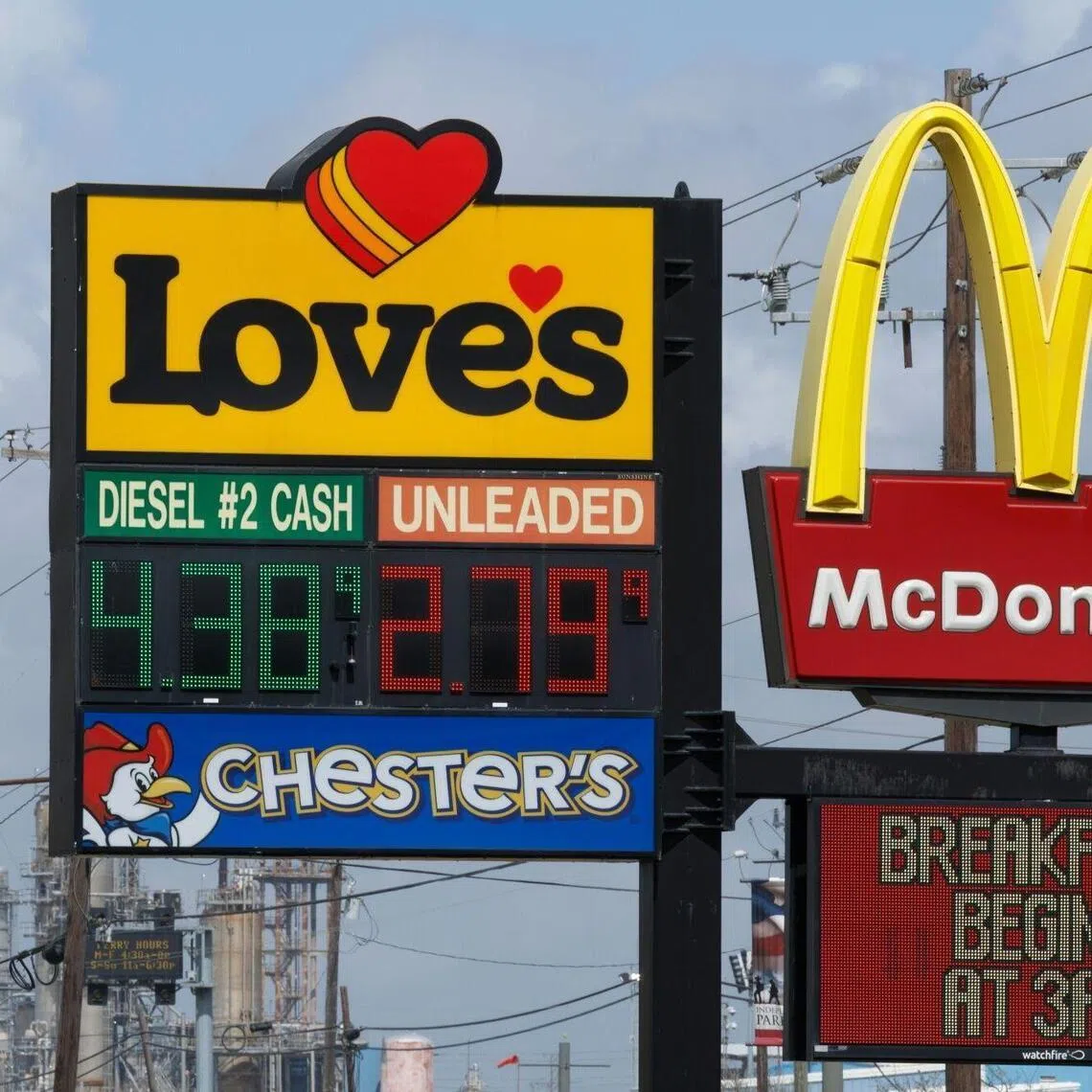 US crude futures have jumped nearly 21 per cent since the war with Iran started on Feb 28, driving up the national average cost of gasoline by 27 US cents per gallon.