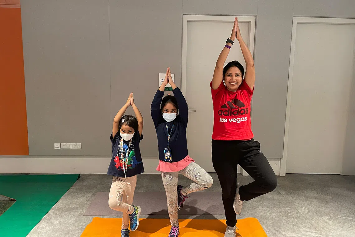 ActiveSG parent child yoga class