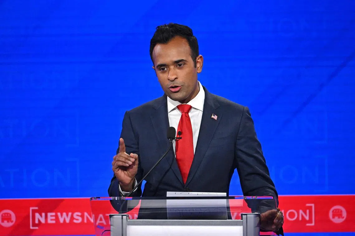 In his speech, Mr Ramaswamy cast his candidacy as an extension of Mr Trump’s efforts in Washington.