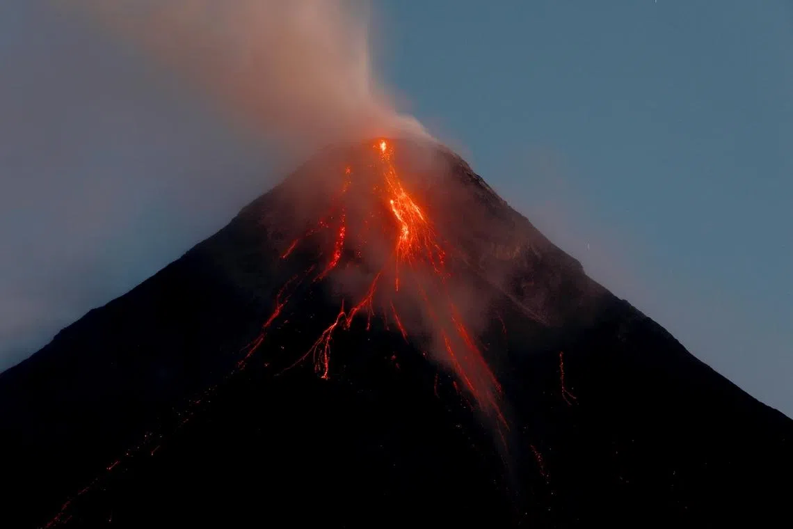 Philippines’ Mayon Volcano logs 150 rockfalls, 90 pyroclastic currents in 24 hours