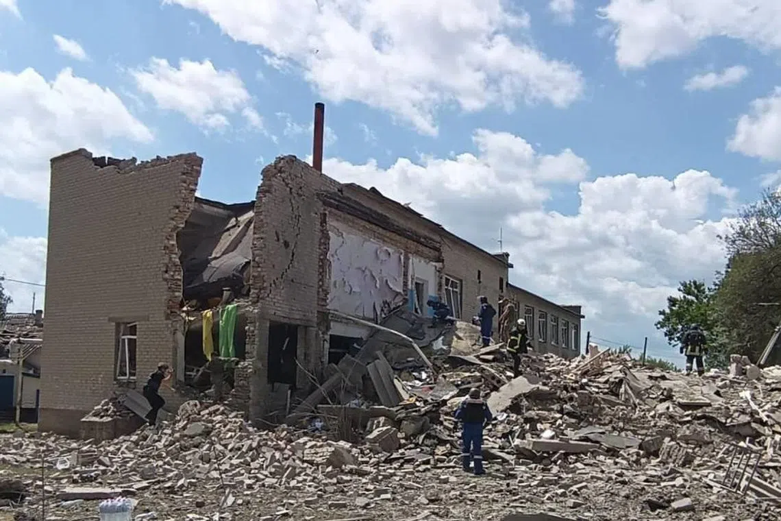 Twelve employees were the building’s only occupants, as Ukrainian schools were not in session.