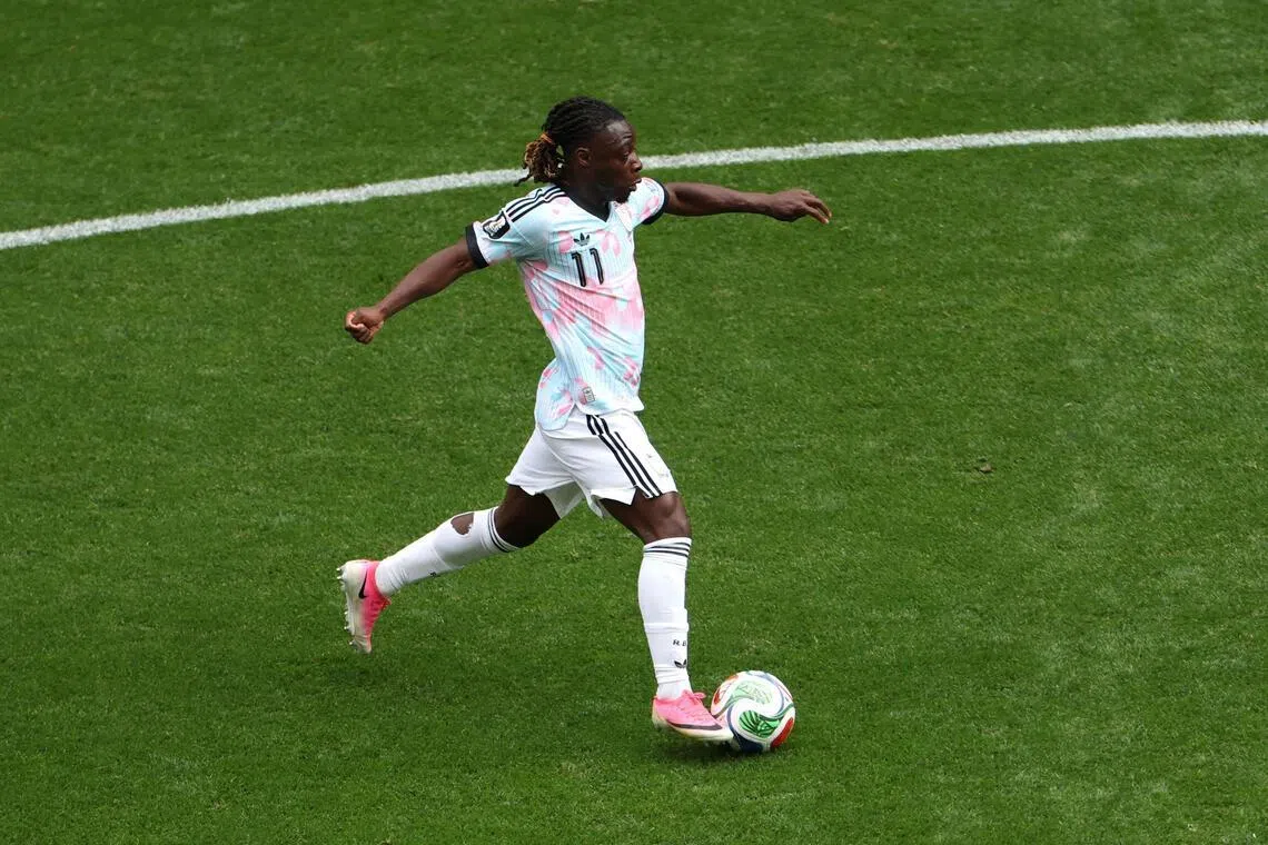 SEATTLE, WASHINGTON - JULY 01: Jeremy Doku #11 of Belgium controls the ball during the FIFA World Cup 2026 Round Of 32 match between Belgium and Senegal at Seattle Stadium on July 01, 2026 in Seattle, Washington.   Emilee Chinn/Getty Images/AFP (Photo by Emilee Chinn / GETTY IMAGES NORTH AMERICA / Getty Images via AFP)
