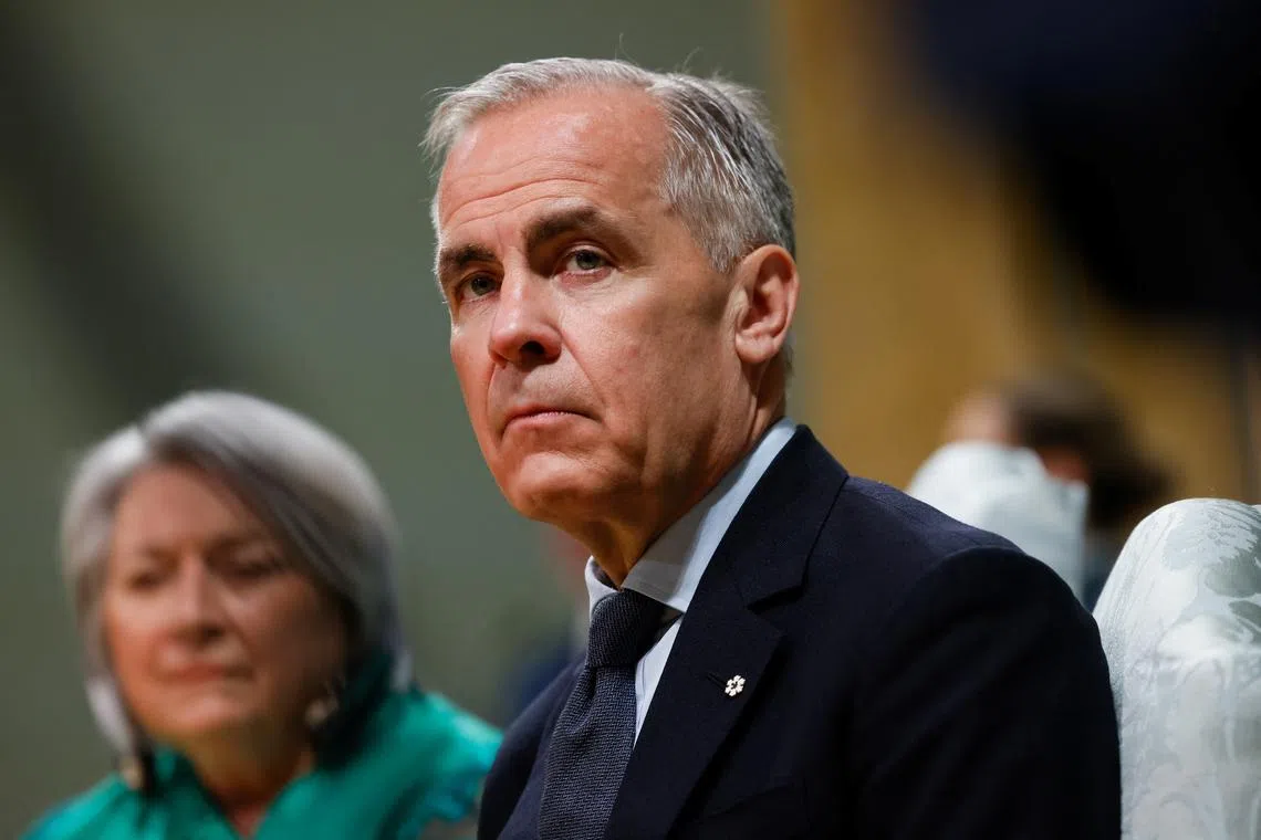Canada's Prime Minister Mark Carney attends a cabinet shuffle at Rideau Hall, in Ottawa, Ontario, Canada May 13, 2025. REUTERS/Blair Gable