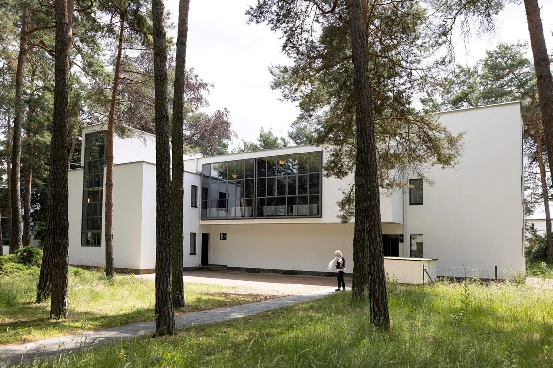 The Masters' Houses of Russian painter Wassily Kandinsky and Swiss-German artist Paul Klee, part of the Bauhaus Dessau UNESCO World Heritage Site, which was designed by Walter Gropius and built between 1925 and 1926, in Dessau, Germany June 17, 2026. REUTERS/Axel Schmidt