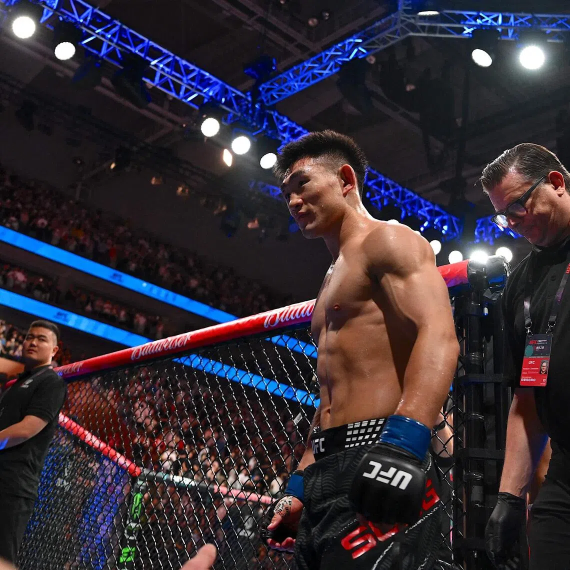 China’s Song Yadong (24-9-1, 1 NC) knocked out Umar Nurmagomedov (20-2) with a right uppercut that stopped the fight at 1:48 of Round 2.