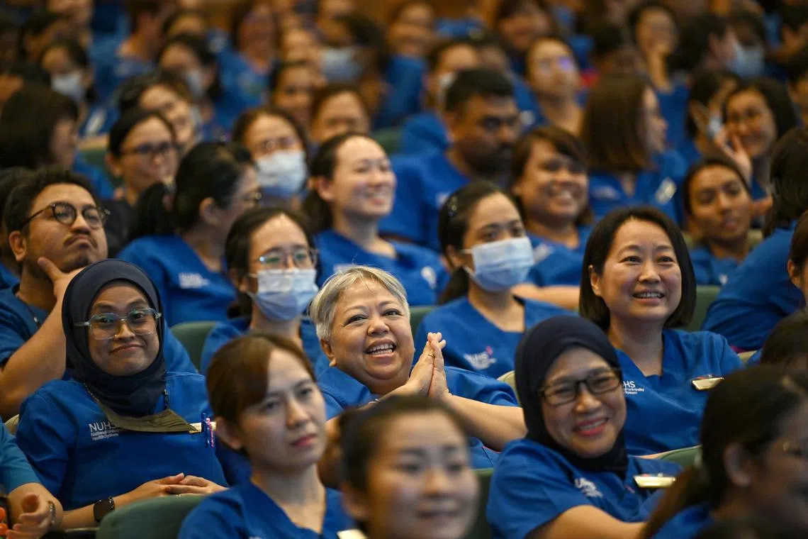 National University Hospital’s LUVing Nurses Forum on Feb 20, 2024.
