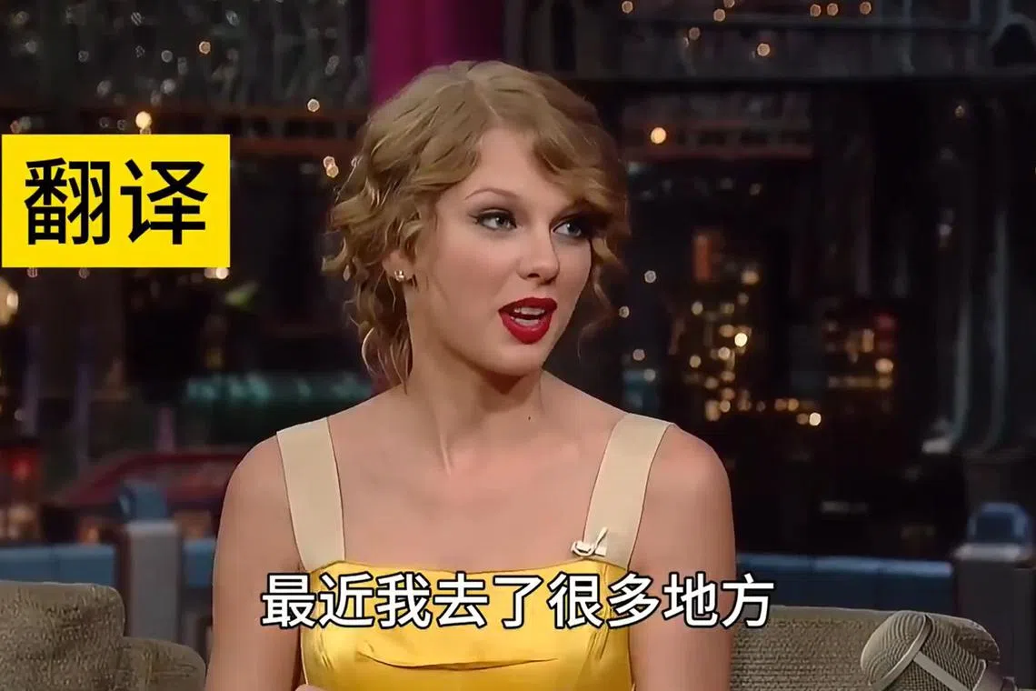 In a video posted on Chinese social media platform Weibo, the 33-year-old singer can be seen flaunting her Mandarin-speaking skills in what looks to be a talk show.