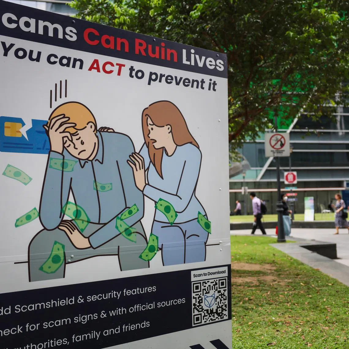 Scam victims in Singapore lost a record $1.1 billion in 2024, according to annual scam figures released by the police on Feb 25.