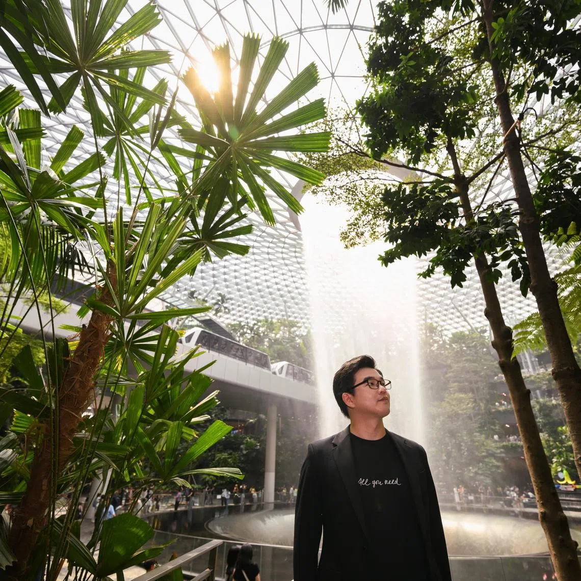 Architect Jonathan Christian Chin at Jewel Changi Airport on July 23, 2025.