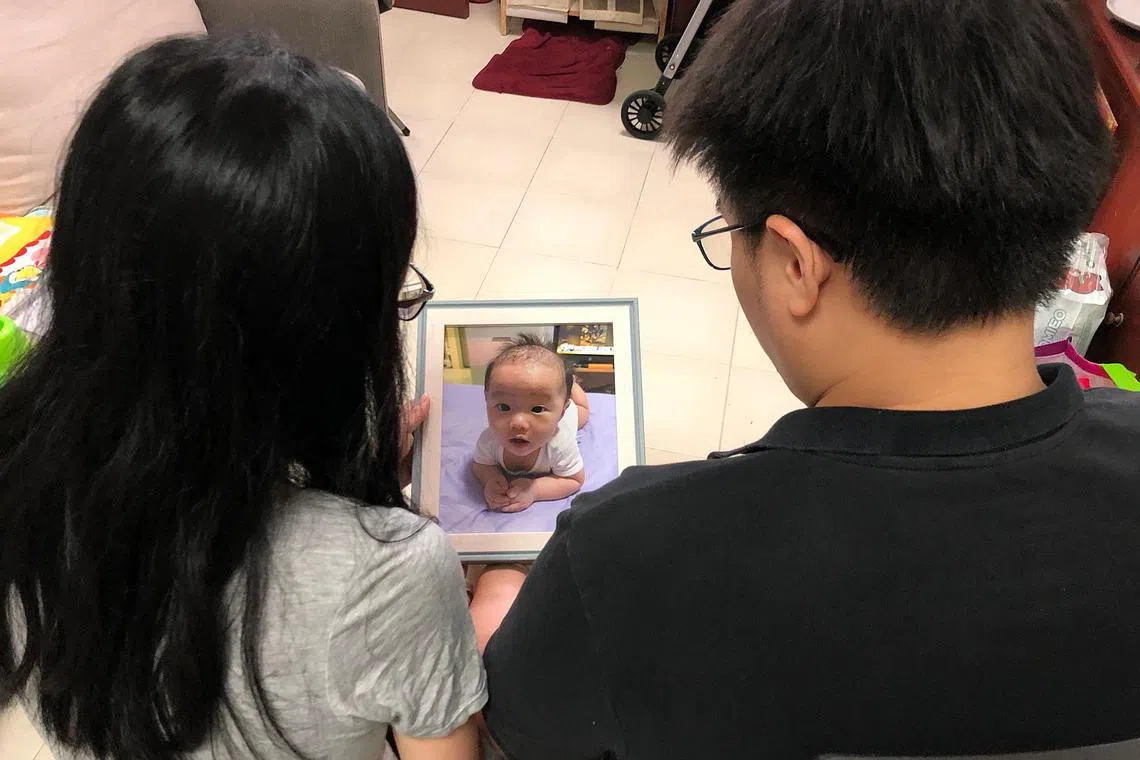 Baby Yong Jing Yu was found face down in his playpen at his nanny's house on Dec 28, 2021.