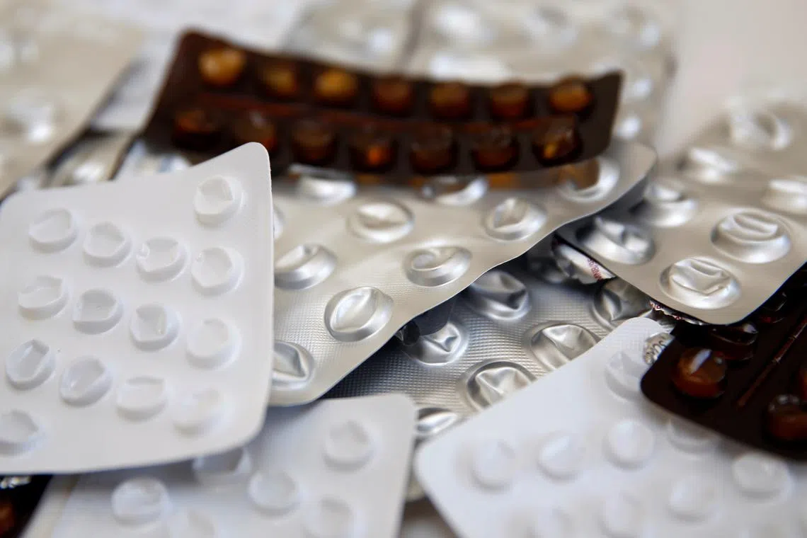 Used blister packets that contained medicines, tablets and pills are seen, in this picture illustration taken June 30, 2018. REUTERS/Russell Boyce/Illustration