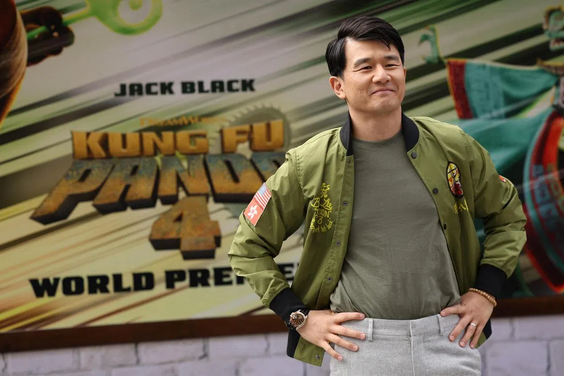 Cast member Ronny Chieng attends a premiere of the film Kung Fu Panda 4 in Los Angeles, California  on March 3, 2024. 