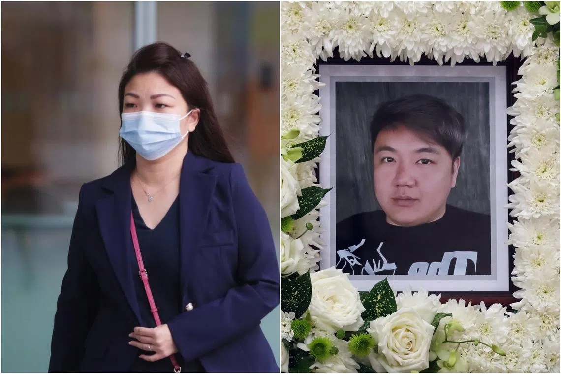 Alverna Cher Sheue Pin (left) is said to have helped Mr Wee Jun Xiang take his own life by nitrogen gas inhalation.