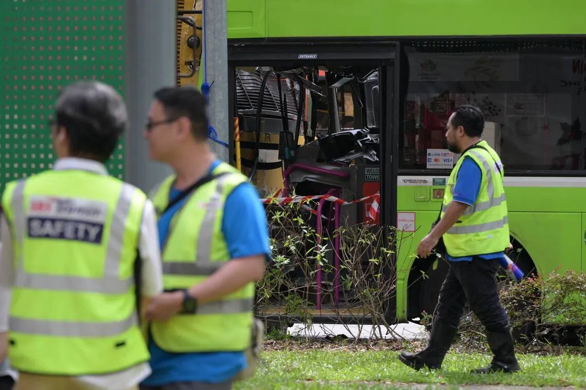 Several passengers were injured in the accident.