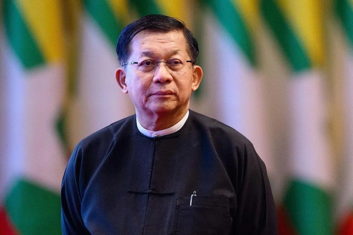 Myanmar ex-junta chief Min Aung Hlaing set for first Thailand visit as civilian leader