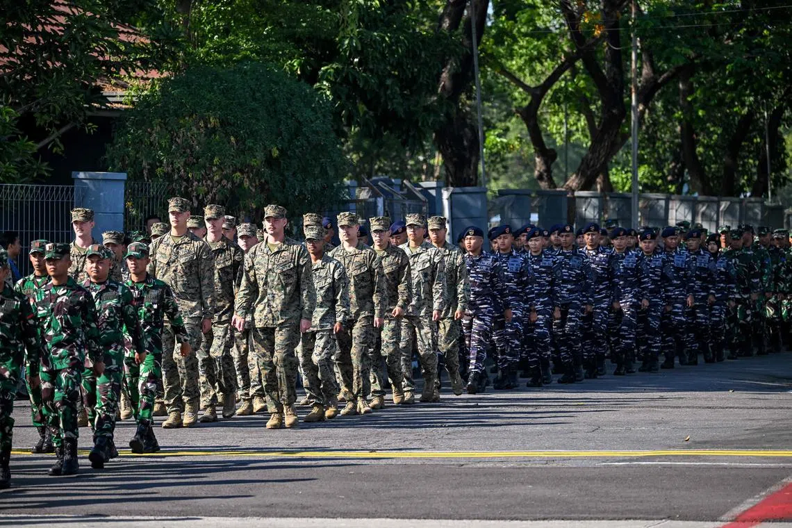 The annual exercises – known as Super Garuda Shield – started in Sidoarjo, East Java.