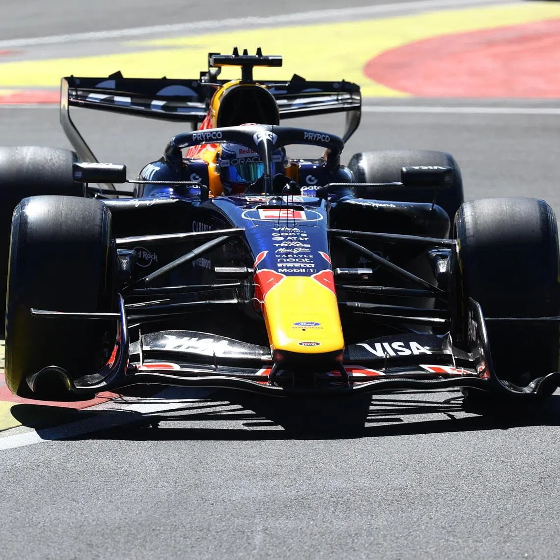 Red Bull’s Max Verstappen in action on Sept 11 during the first practice session ahead of the Spanish Grand Prix.