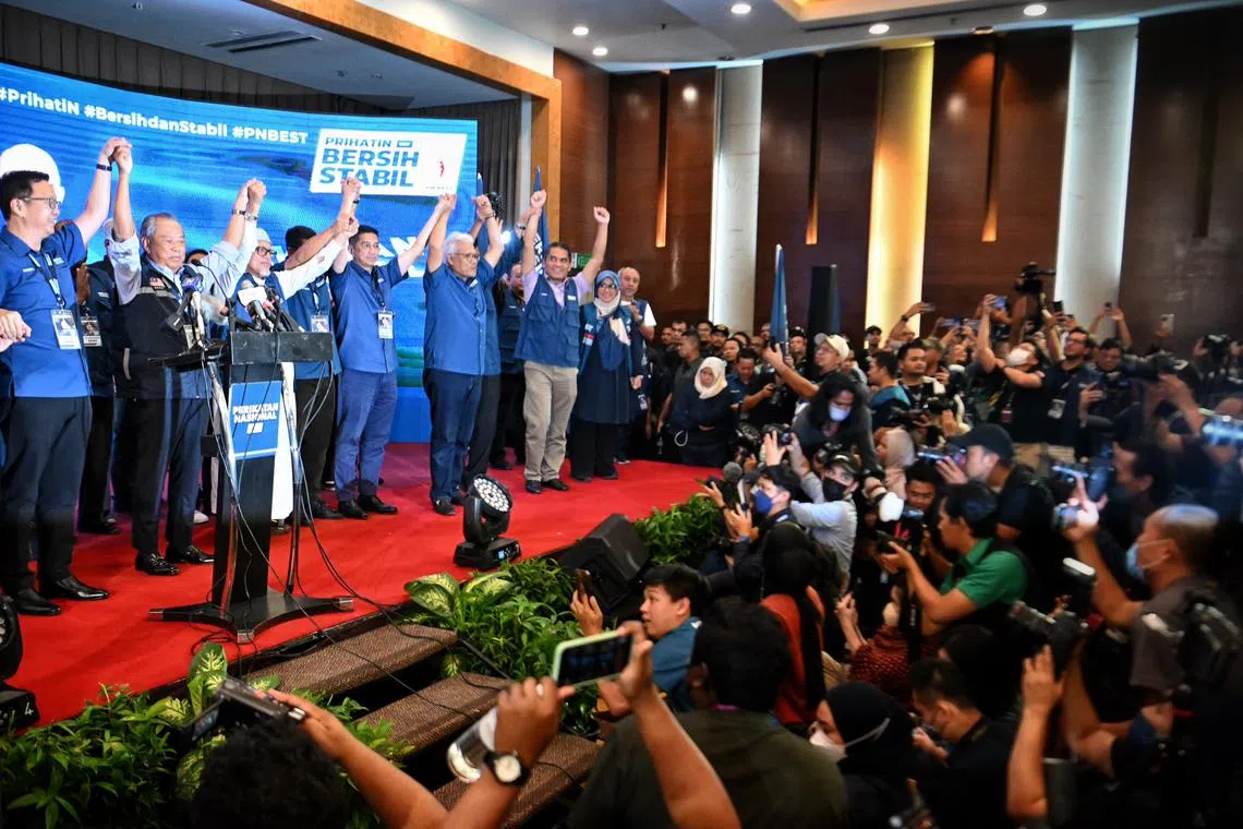 In Pahang, Perikatan Nasional secured 17 seats out of 42 state seats up for grabs. 