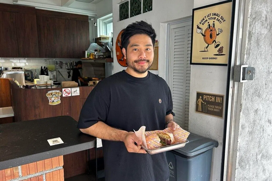 Entrepreneur Ahmad Adam rebranded Wooly’s Bagels as Marlow’s Deli, serving focaccia sandwiches, in September 2025. 