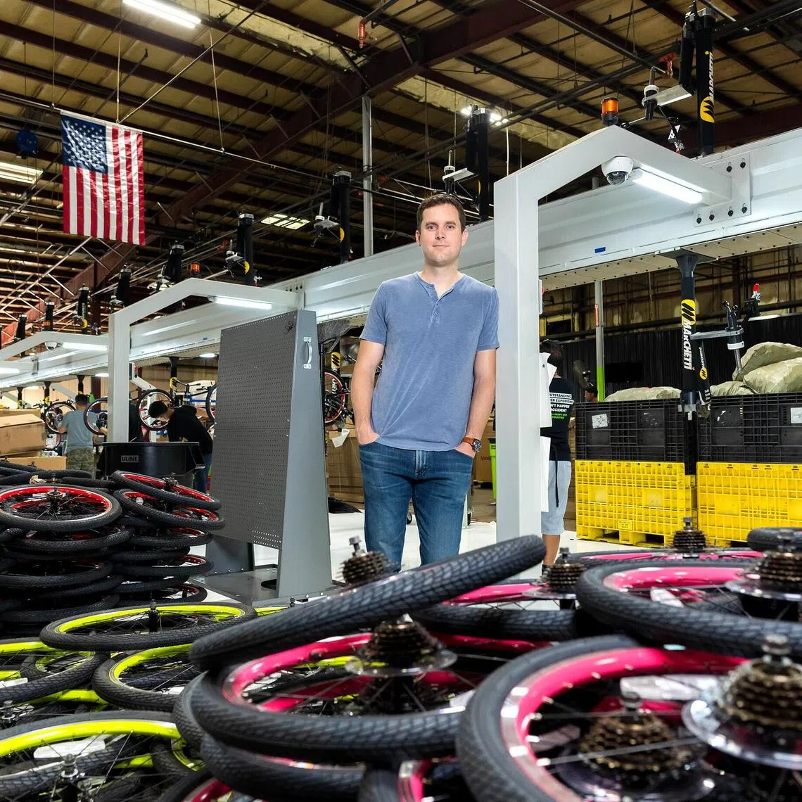 Mr Brian Riley's company, Guardian Bikes, has an annual revenue of US$100 million (S$130.1 million) and is nearing a milestone of being fully made in the US.