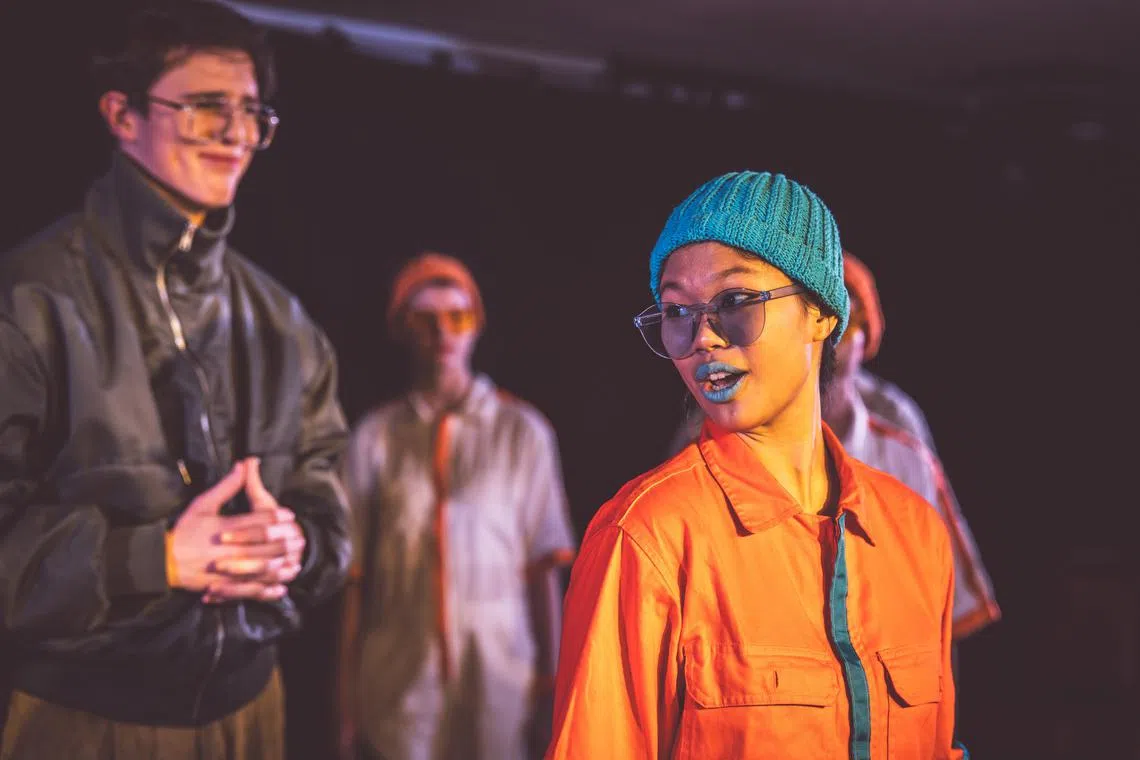 16-year-old Zo Tan (front) in youth theatre company Conundrum Theatre's Only Human, which bagged the Outstanding Young Performers Award at the Edinburgh Festival Fringe's Asian Arts Awards. 