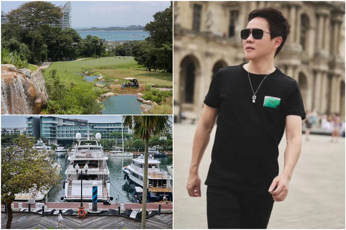 Cypriot national Su Haijin enjoyed meals at Sentosa Golf Club and was spotted on a yacht berthed at One°15 Marina in Sentosa Cove.