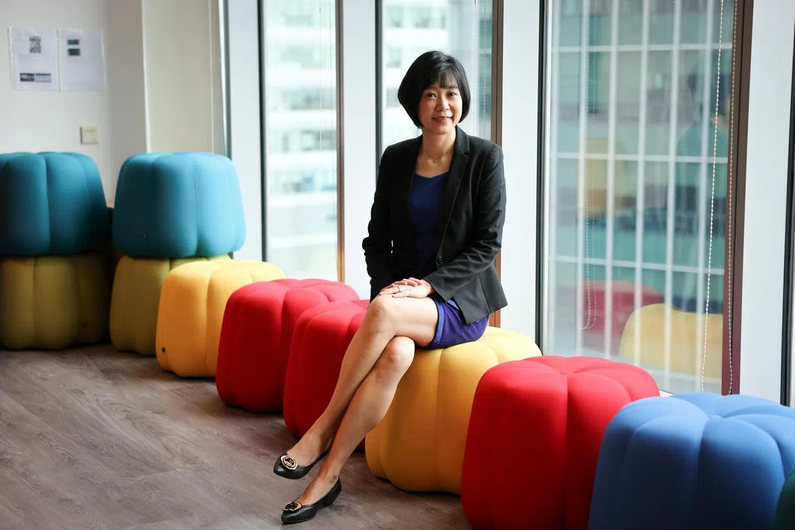 pamoney ST20240201_202480917718 Ong Wee Jin / Me & My Money with Ms Claudia Soh, 47, CFO of Etiqa Insurance Singapore. Photographed on Feb 1, 2024.