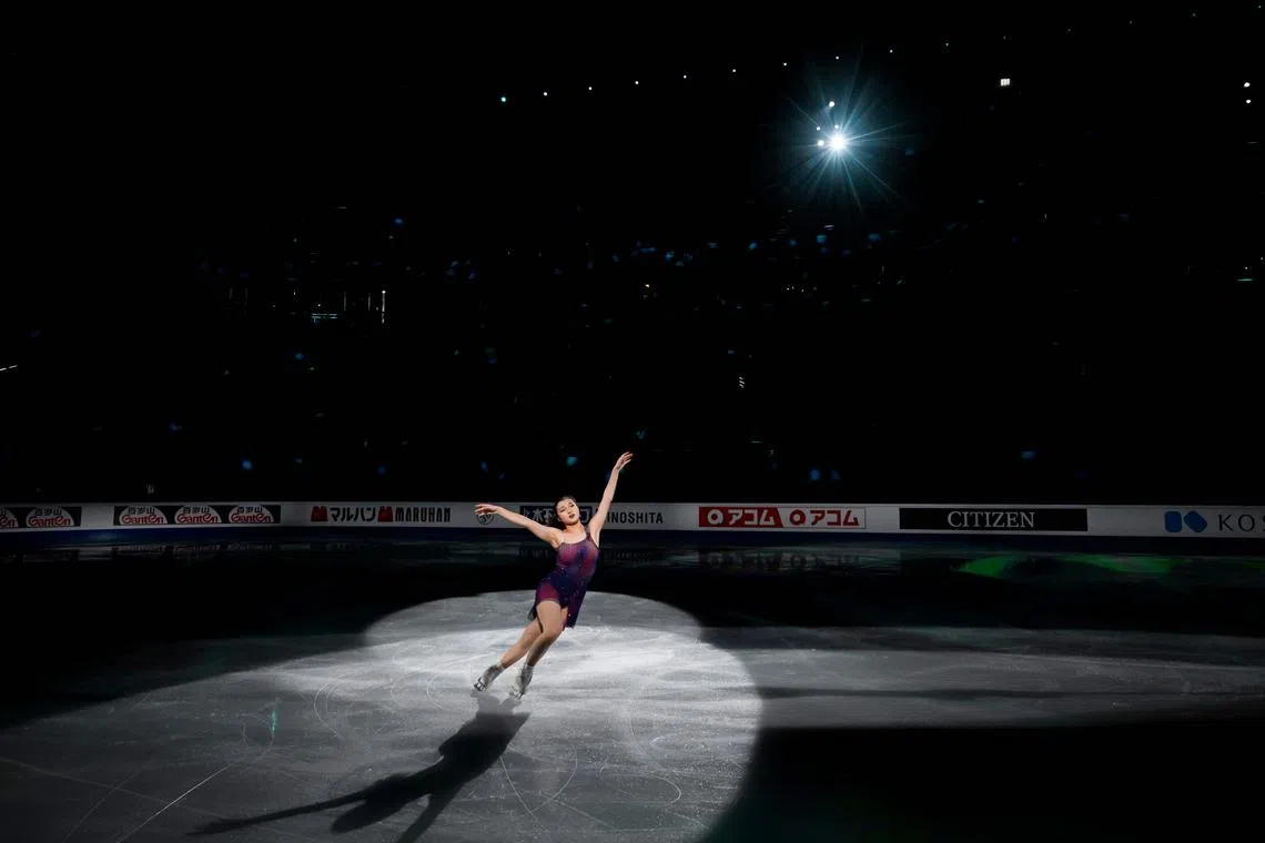 Not since American Peggy Fleming won world titles from 1966 through 1968 has anyone captured three women’s world titles in a row, but Kaori Sakamoto could achieve the feat and complete an undefeated 2023-2024 campaign.